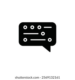 Morse code icon Vector flat thin line illustration