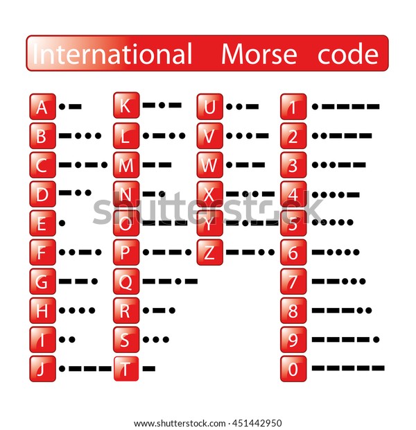 Morse Code Symbols Vector Icon International Stock Vector (Royalty Free