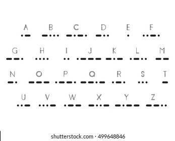 Morse code, vector illustration EPS 10