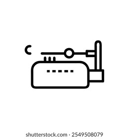 morse-code-machine icon vector illustration style