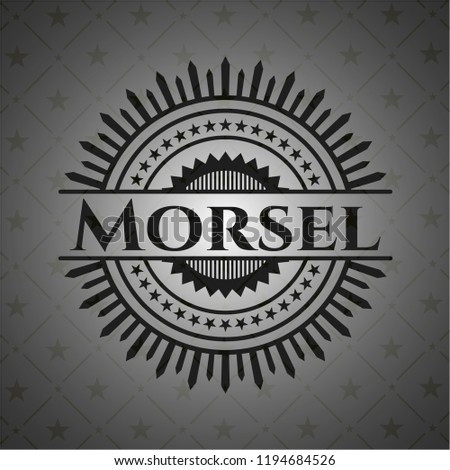 Morsel dark emblem. Retro