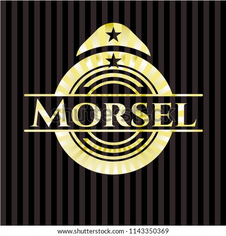 Morsel gold shiny emblem