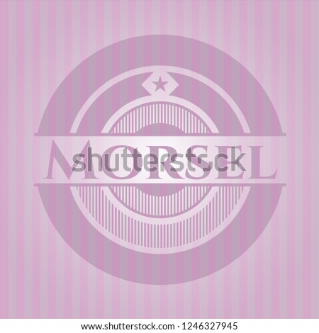 Morsel retro pink emblem