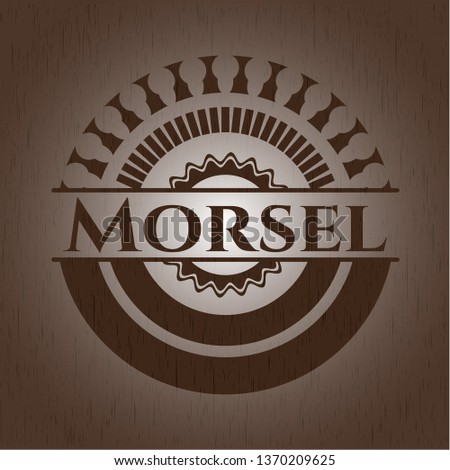 Morsel wood emblem