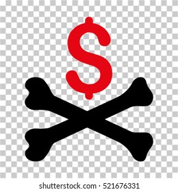 Mortal Debt icon. Vector pictogram style is a flat symbol, color, chess transparent background. Designed for software and web interface toolbars and menus.