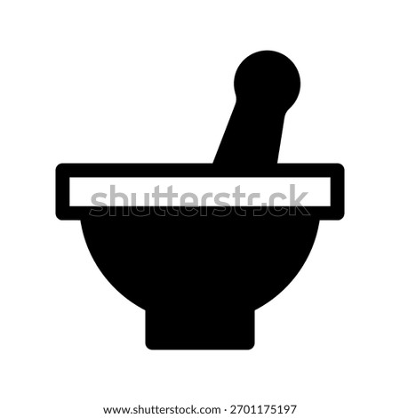 Mortal Pestle Icon Vector Symbol Design Illustration