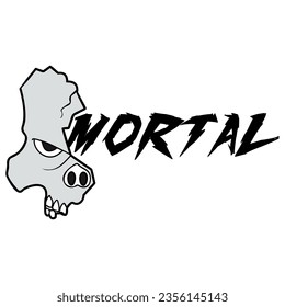 Mortal Typography Logo Patch V92 Patch Streetwear, Urban, Luxury, Modern Design Patch Commercial Use