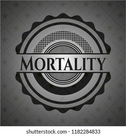 Mortality dark emblem. Retro