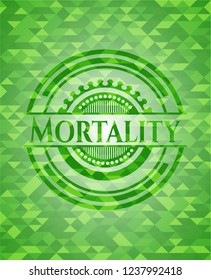 Mortality green mosaic emblem
