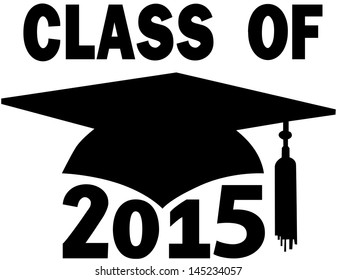 Mortar board Graduation Cap for College or High School graduating Class of 2015