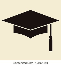 Mortar Board Or Graduation Cap, Education Symbol