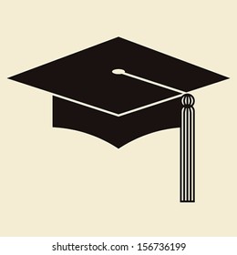 Mortar Board or Graduation Hat, Education symbol