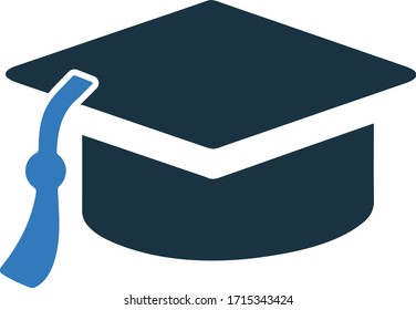 Mortar Board Icon, Convocation Hat, Cap