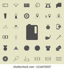 mortar container icon. Detailed set of  Minimalistic  icons. Premium quality graphic design sign. One of the collection icons for websites, web design, mobile app on colored background