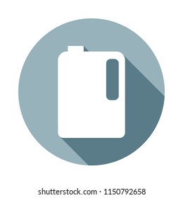 mortar containericon in Flat long shadow. One of web collection icon can be used for UI/UX
