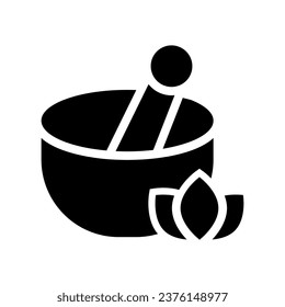 gráfico vectorial de ilustración de icono mortar glifo. Ilustración de elemento simple gráfico vectorial, adecuado para aplicaciones, sitios web y presentaciones aisladas en fondo blanco