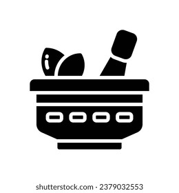 mortar glyph icon. vector icon for your website, mobile, presentation, and logo design.