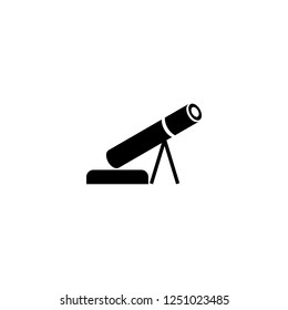 Mortar gun vector icon. Mortar gun sign on white background. Mortar gun icon for web and app