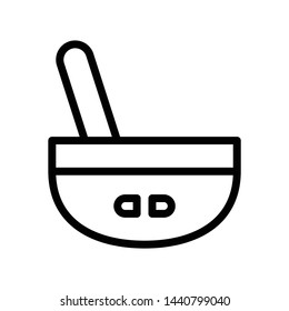  mortar icon. flat illustration of mortar vector icon for web. Perfect use for website, pattern, app, etc.