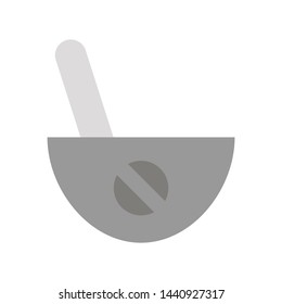  mortar icon. flat illustration of mortar vector icon for web. Perfect use for website, pattern, app, etc.