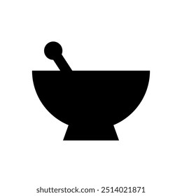 Ícone Mortar ilustrado no plano de fundo