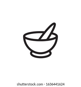 mortar icon, related to medical healthcare