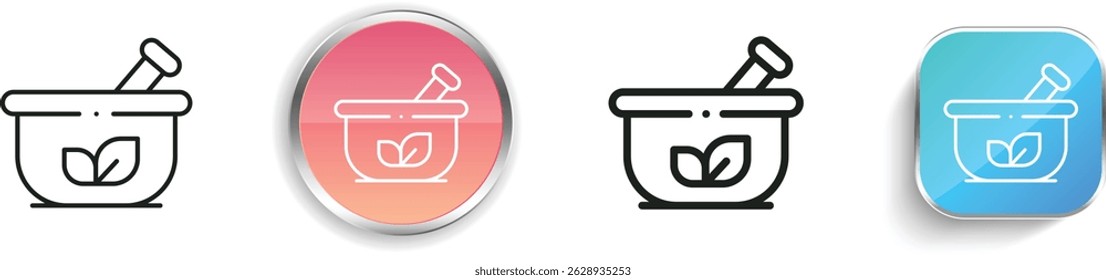 mortar icon. Thin Linear, Regular and Button Style Design Isolated On White Background