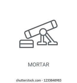 Mortar icon. Trendy Mortar logo concept on white background from Science collection. Suitable for use on web apps, mobile apps and print media.