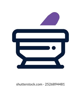 mortar icon. vector dual tone icon for your website, mobile, presentation, and logo design.