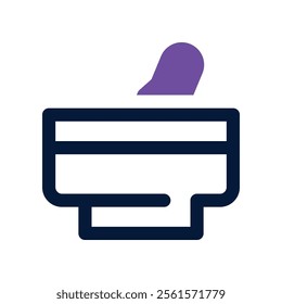mortar icon. vector dual tone icon for your website, mobile, presentation, and logo design.