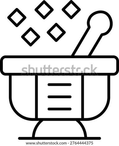 Mortar Icon Vector Element line icon design vector icons