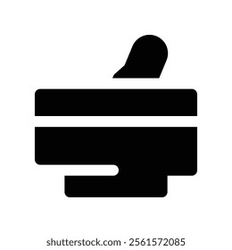 mortar icon. vector glyph icon for your website, mobile, presentation, and logo design.