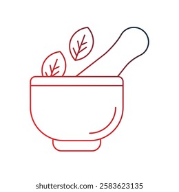 mortar icon with white background vector stock illustration