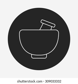 mortar line icon
