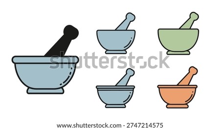 Mortar and Pestle creative abstract minimal