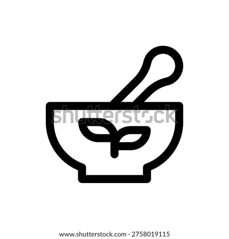Mortar Pestle Grind Herbs Pharmacy Icon