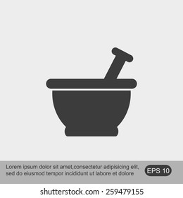 Mortar and pestle icon 