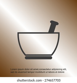 Mortar and pestle icon