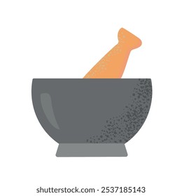 Mortar e pestle ícone clipart avatar logotipo ilustração isolada