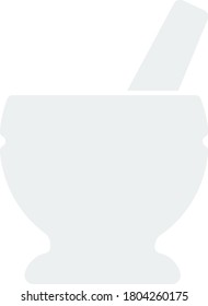 Mortar And Pestle Icon. Flat Color Design. Vector Illustration.