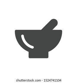 Mortar Pestle Icon Isolated On White Background. Pharmacy Symbol Modern, Simple, Vector, Icon For Website Design, Mobile App, UI. Vector Illustration
