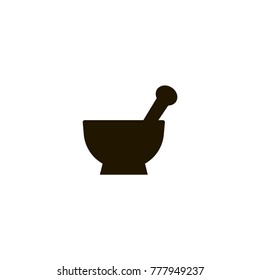 mortar and pestle icon. sign design