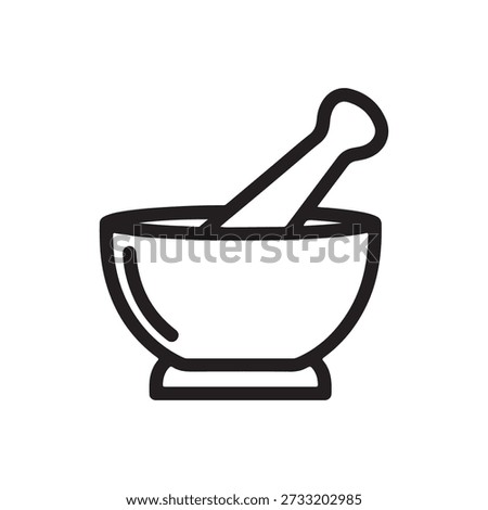 mortar and pestle icon vector