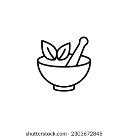 Plantillas de diseño de vectores de iconos de Mortar y Pestle