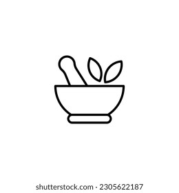 Plantillas de diseño de vectores de iconos de Mortar y Pestle