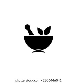 Mortar and Pestle icon vector design templates simple and modern concept