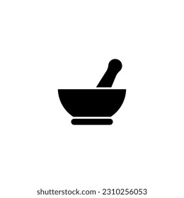 Mortar and Pestle icon vector design templates simple and modern concept
