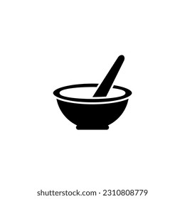 Mortar and Pestle icon vector design templates simple and modern concept