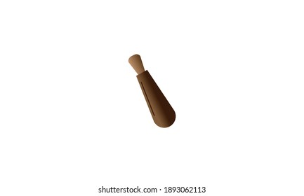Mortar and pestle icon vector, Kitchen pounder solid flat sign, pictogram isolated on white, logo illustration