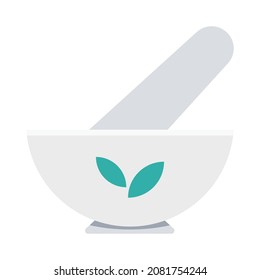 Mortar, pestle, Isolated Vector icon that can be easily modified or edit

